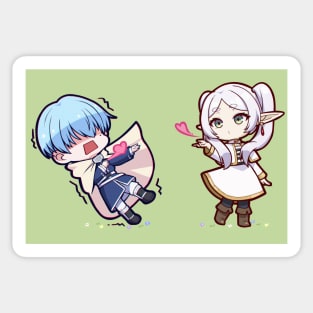 Himmel and Frieren - Flying Kiss Sticker